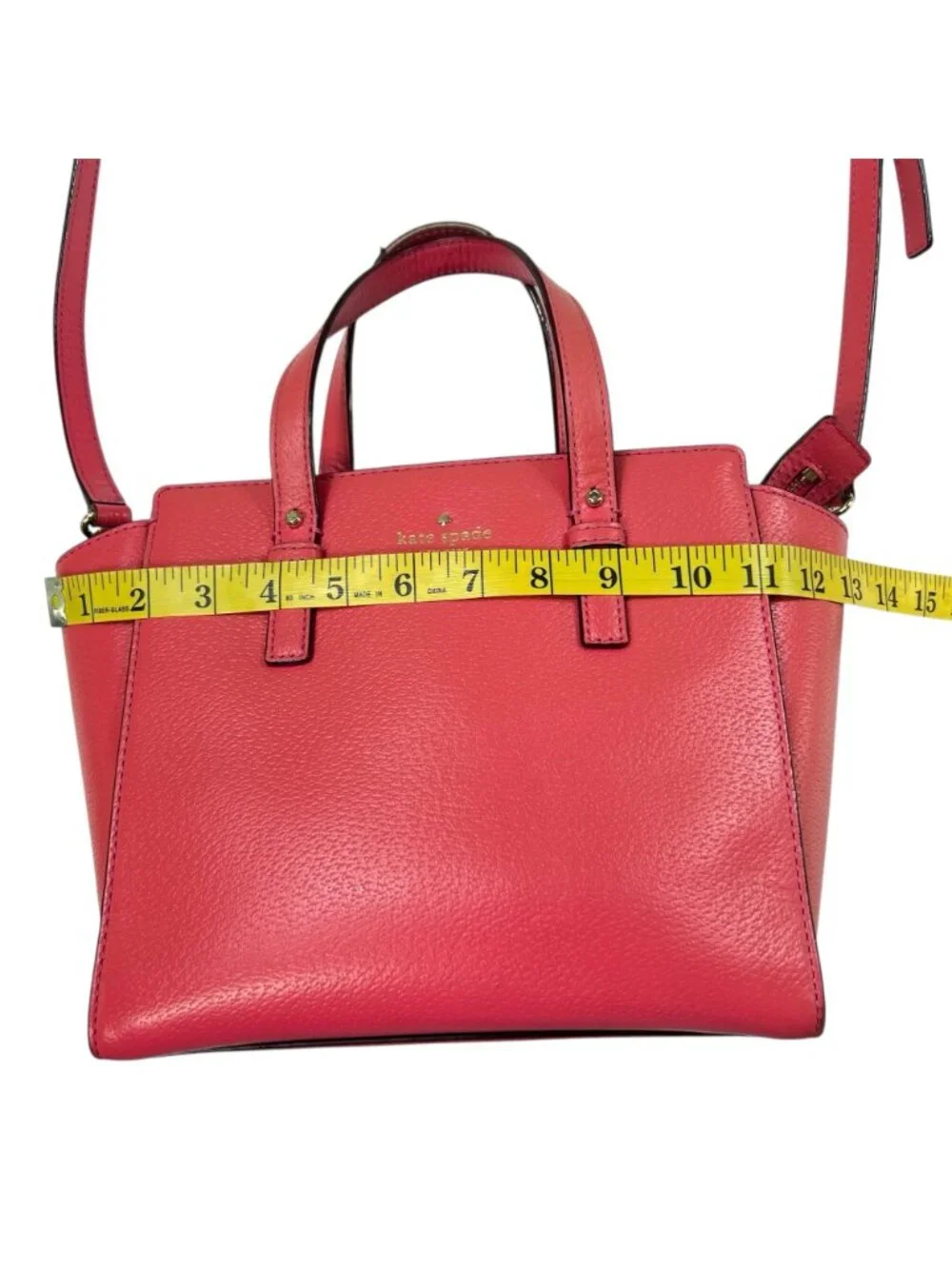 Kate Spade Grand Street Small Hayden Satchel Crossbody Radish Pink